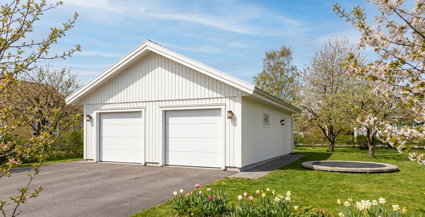 Broänge 62m² Dubbelgarage vår